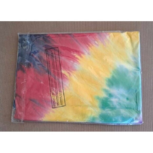 New Rainbow Peace Sign Tie Dye Gift Tapestry 58x58 Decorative Wall Hanging NIP - Picture 2 of 2